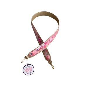 Packed Party Pink and Gold confetti bag strap